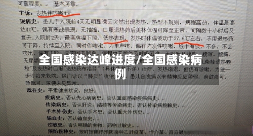 全国感染达峰进度/全国感染病例