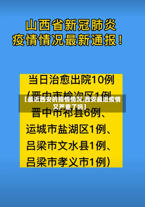 【最近西安的疫情情况,西安最近疫情又严重了吗】