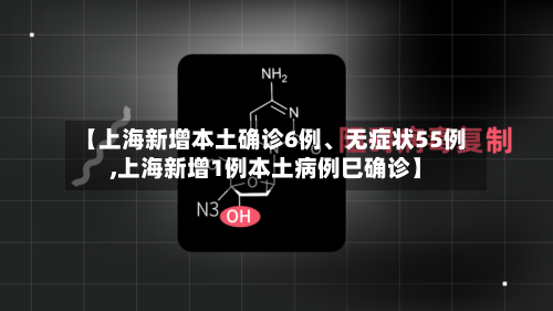 【上海新增本土确诊6例、无症状55例,上海新增1例本土病例巳确诊】-第2张图片
