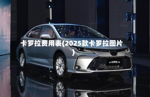 卡罗拉费用表(2025款卡罗拉图片)