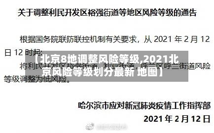 【北京8地调整风险等级,2021北京风险等级划分最新 地图】