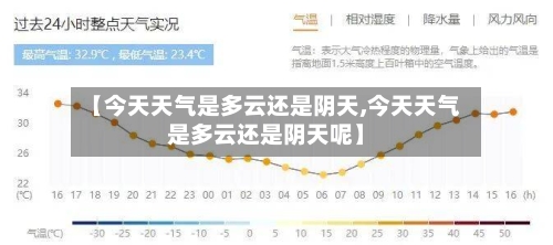 【今天天气是多云还是阴天,今天天气是多云还是阴天呢】-第1张图片