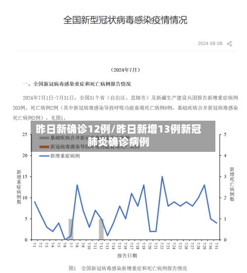 昨日新确诊12例/昨日新增13例新冠肺炎确诊病例-第1张图片
