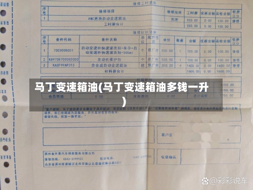马丁变速箱油(马丁变速箱油多钱一升)-第2张图片
