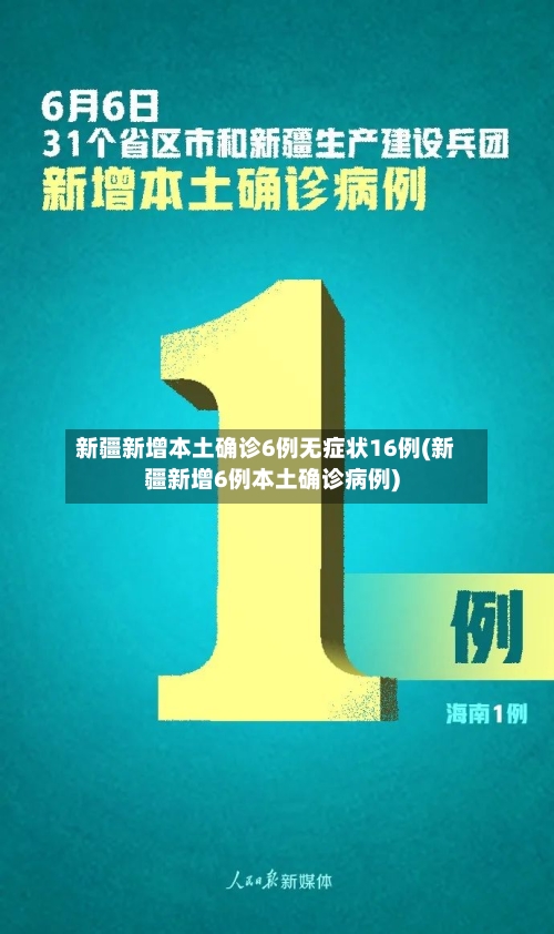 新疆新增本土确诊6例无症状16例(新疆新增6例本土确诊病例)-第1张图片