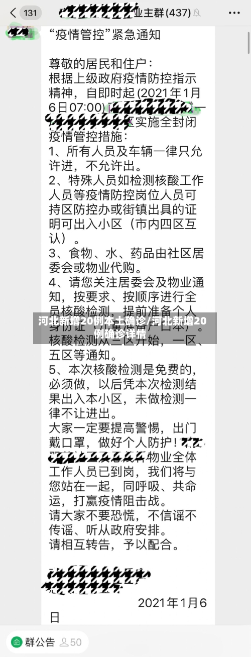 河北新增20例本土确诊/河北新增20例确诊详情