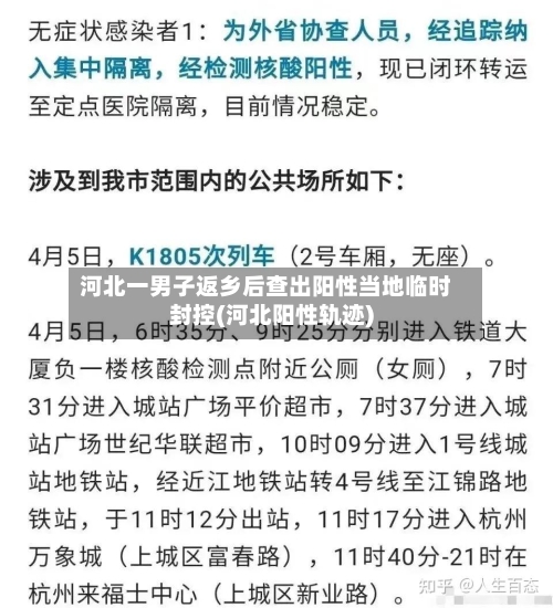 河北一男子返乡后查出阳性当地临时封控(河北阳性轨迹)-第1张图片