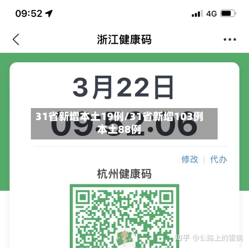 31省新增本土19例/31省新增103例本土88例-第3张图片