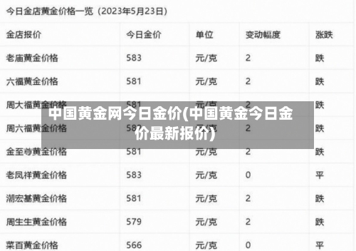 中国黄金网今日金价(中国黄金今日金价最新报价)-第3张图片
