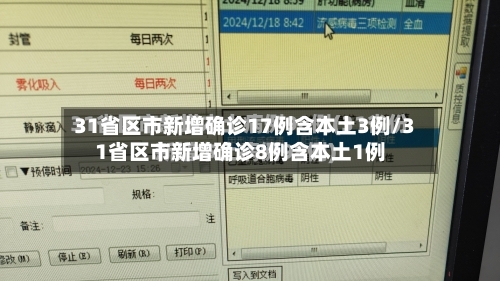 31省区市新增确诊17例含本土3例/31省区市新增确诊8例含本土1例-第1张图片