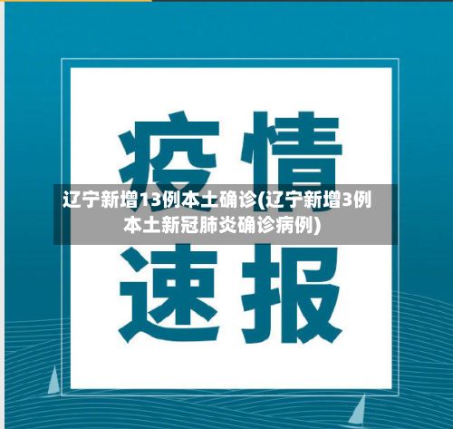 辽宁新增13例本土确诊(辽宁新增3例本土新冠肺炎确诊病例)-第1张图片