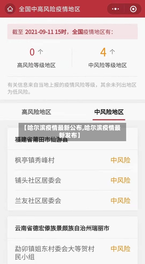 【哈尔滨疫情最新公布,哈尔滨疫情最新发布】-第1张图片