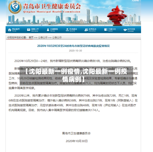 【沈阳最新一例疫情,沈阳最新一例疫情病例】