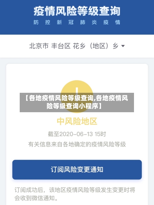 【各地疫情风险等级查询,各地疫情风险等级查询小程序】-第3张图片