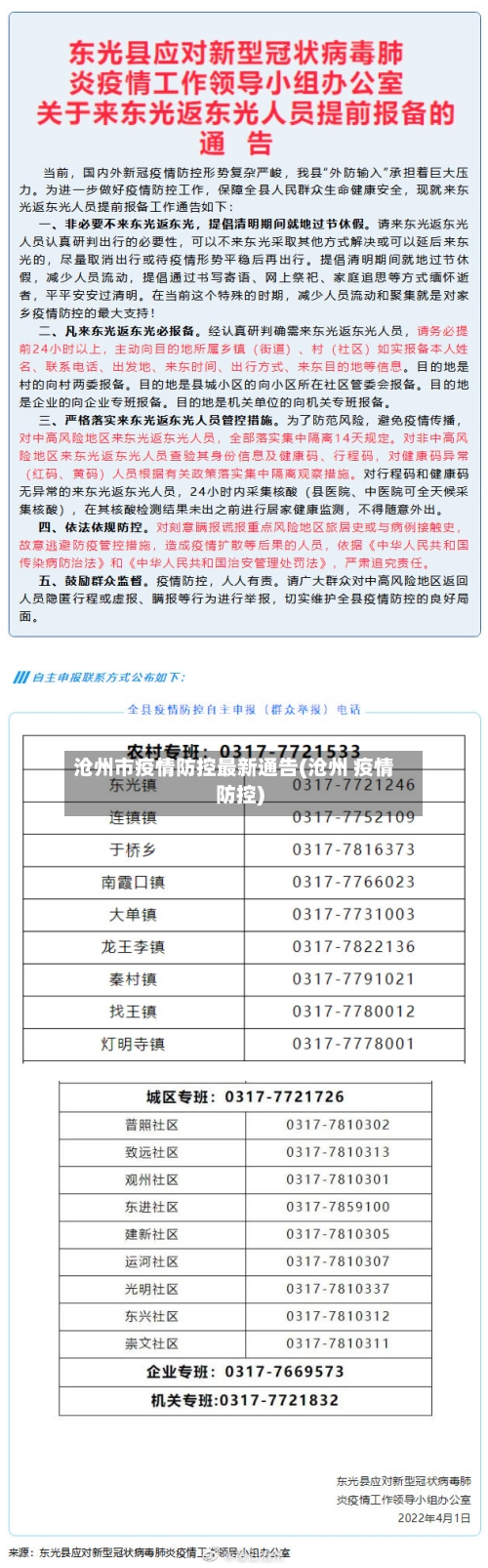 沧州市疫情防控最新通告(沧州 疫情防控)