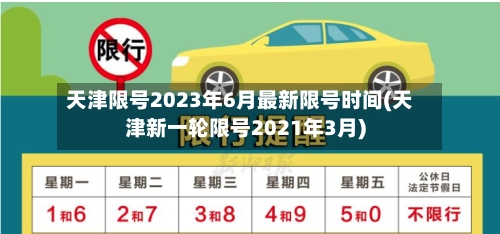 天津限号2023年6月最新限号时间(天津新一轮限号2021年3月)-第2张图片