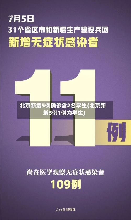 北京新增5例确诊含2名学生(北京新增5例1例为学生)