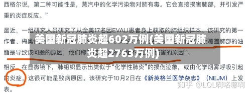美国新冠肺炎超602万例(美国新冠肺炎超2763万例)-第2张图片