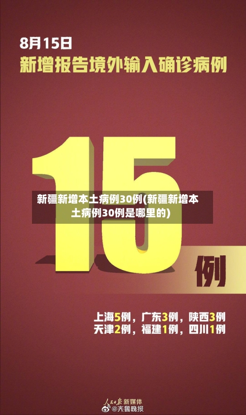 新疆新增本土病例30例(新疆新增本土病例30例是哪里的)-第1张图片