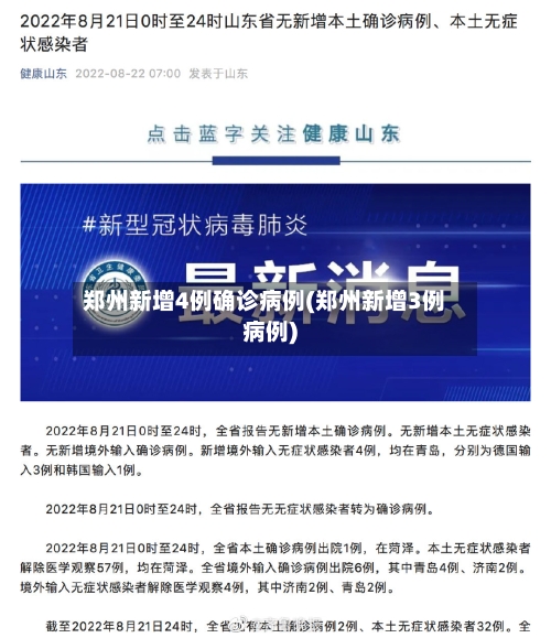 郑州新增4例确诊病例(郑州新增3例病例)-第2张图片