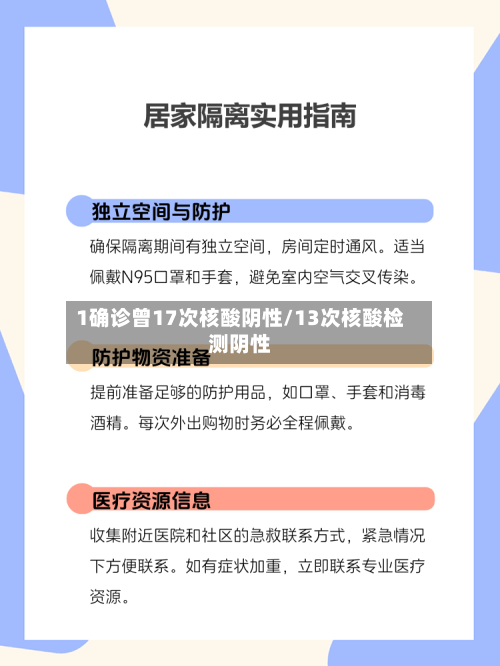 1确诊曾17次核酸阴性/13次核酸检测阴性