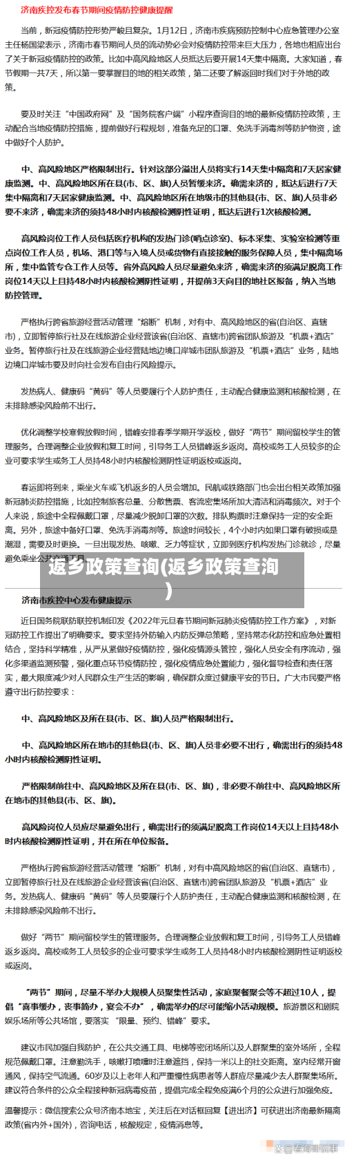 返乡政策查询(返乡政策查洵)-第2张图片