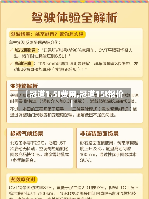 【冠道1.5t费用,冠道15t报价】-第1张图片