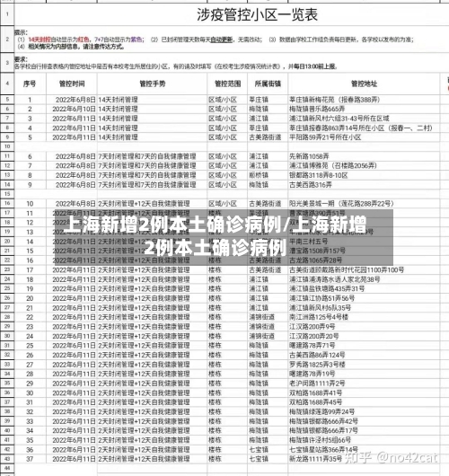 上海新增2例本土确诊病例/上海新增2例本土确诊病例-第3张图片