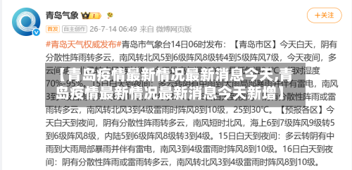 【青岛疫情最新情况最新消息今天,青岛疫情最新情况最新消息今天新增】