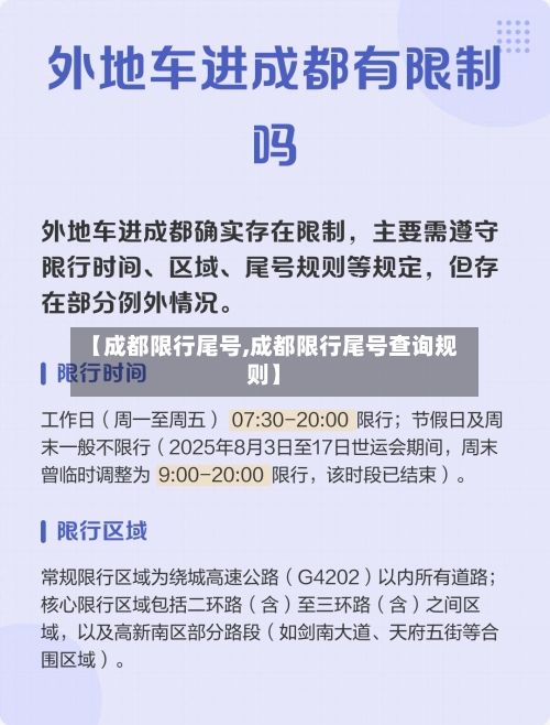 【成都限行尾号,成都限行尾号查询规则】