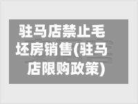 驻马店禁止毛坯房销售(驻马店限购政策)-第1张图片