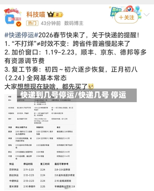 快递到几号停运/快递几号 停运-第3张图片