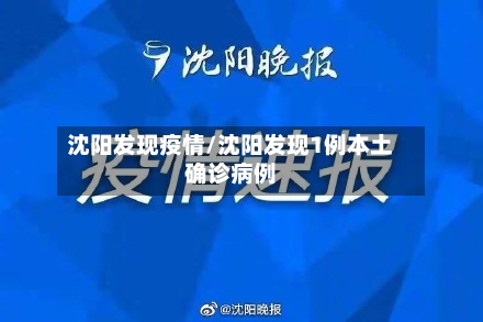 沈阳发现疫情/沈阳发现1例本土确诊病例-第1张图片