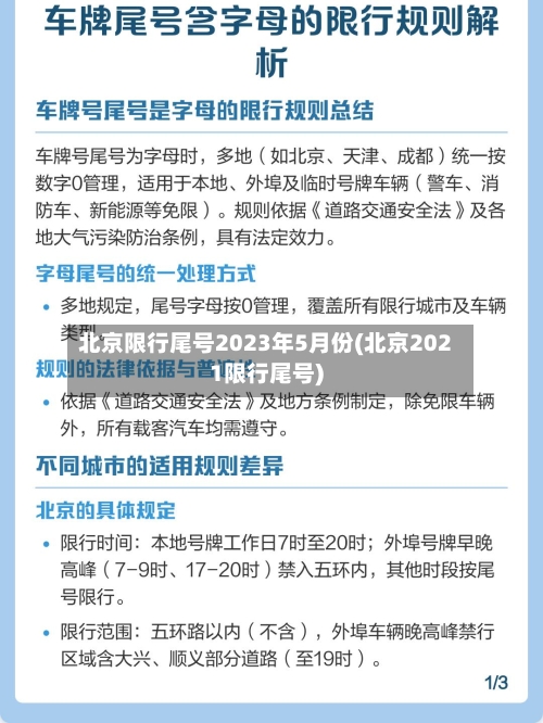 北京限行尾号2023年5月份(北京2021限行尾号)-第2张图片