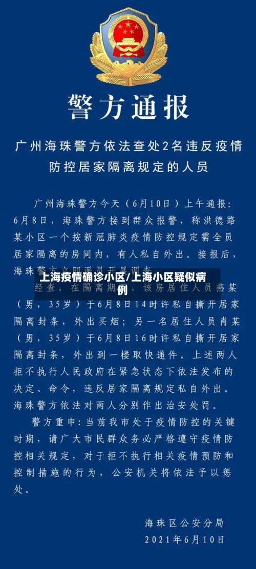 上海疫情确诊小区/上海小区疑似病例-第2张图片