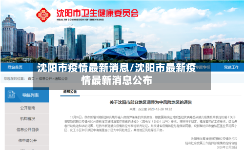 沈阳市疫情最新消息/沈阳市最新疫情最新消息公布-第1张图片
