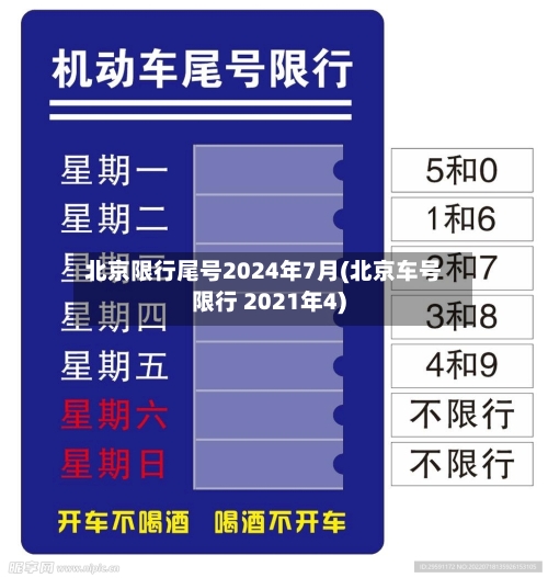 北京限行尾号2024年7月(北京车号限行 2021年4)-第1张图片