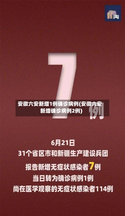 安徽六安新增1例确诊病例(安徽六安新增确诊病例2例)-第2张图片