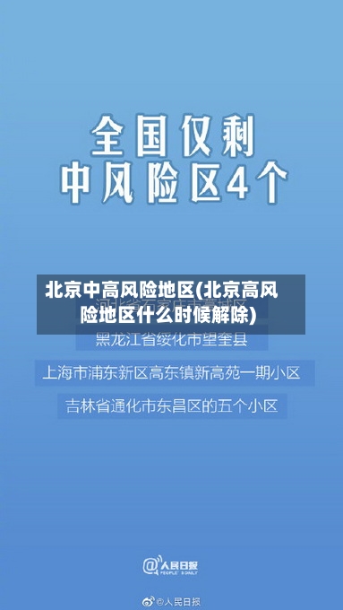 北京中高风险地区(北京高风险地区什么时候解除)-第1张图片