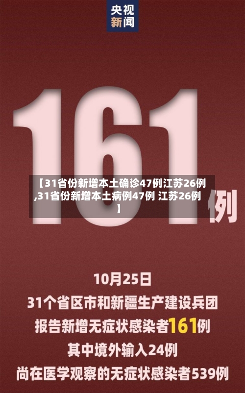 【31省份新增本土确诊47例江苏26例,31省份新增本土病例47例 江苏26例】-第3张图片
