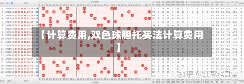 【计算费用,双色球胆托买法计算费用】-第1张图片