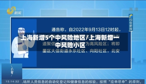 上海新增5个中风险地区/上海新增一中风险小区-第1张图片