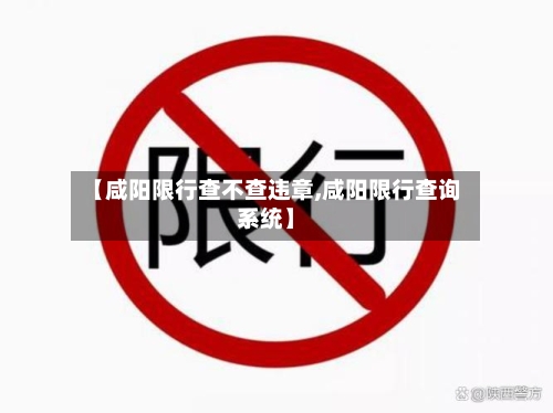 【咸阳限行查不查违章,咸阳限行查询系统】-第1张图片