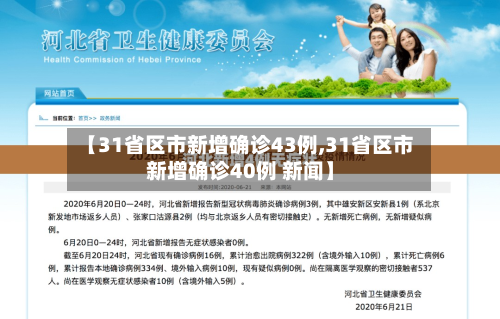 【31省区市新增确诊43例,31省区市新增确诊40例 新闻】-第2张图片