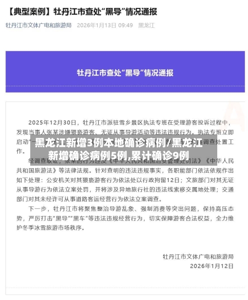 黑龙江新增3例本地确诊病例/黑龙江新增确诊病例5例,累计确诊9例-第1张图片
