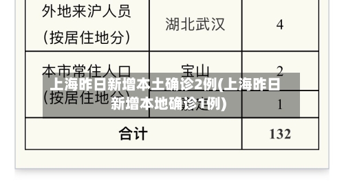 上海昨日新增本土确诊2例(上海昨日新增本地确诊1例)-第3张图片