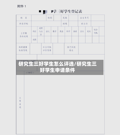 研究生三好学生怎么评选/研究生三好学生申请条件-第1张图片