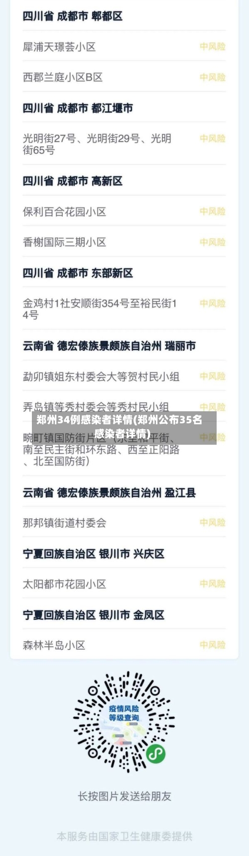 郑州34例感染者详情(郑州公布35名感染者详情)-第1张图片