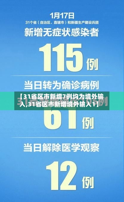 【31省区市新增7例均为境外输入,31省区市新增境外输入1】