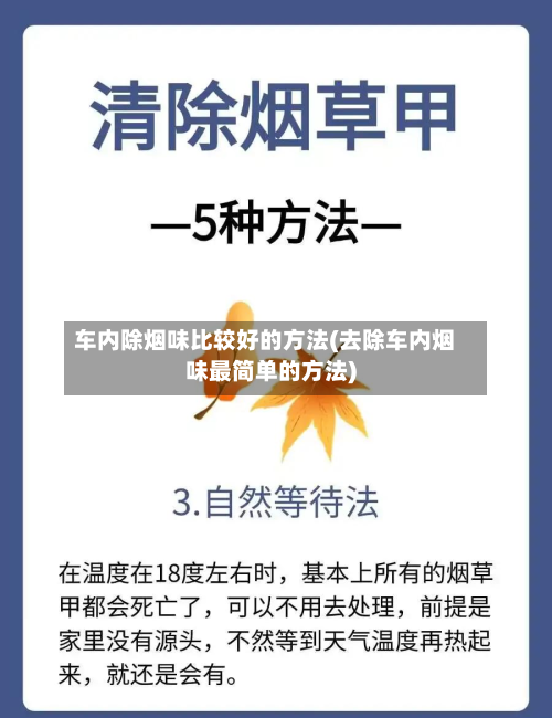 车内除烟味比较好的方法(去除车内烟味最简单的方法)-第1张图片